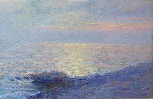 CAVALLI M 1900-1900,Coastal view at sunset,1900,Rosebery's GB 2010-03-09