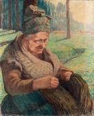 CAVALLO PEDUZZI Emile Gustave 1851-1917,La Ravaudeuse,1898,Binoche et Giquello FR 2015-12-16
