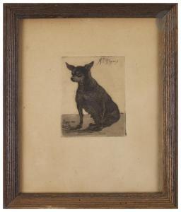 CAVALLO PEDUZZI Emile Gustave 1851-1917,Mlle Topsey ; Autoportrait (?),Ader FR 2020-07-08