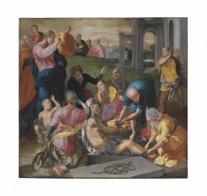 CAVALORI Mirabello 1535-1572,The Raising of Lazarus,Christie's GB 2014-01-29