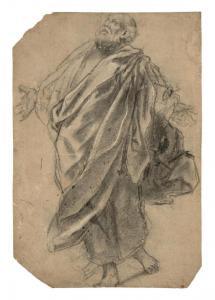 CAVEDONE Giacomo 1577-1660,Etude de drapé, complété des mem,Artcurial | Briest - Poulain - F. Tajan 2024-02-06