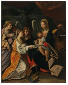 CAVEDONE Giacomo 1577-1660,The Mystic Marriage of Saint Catherine,Palais Dorotheum AT 2022-11-09