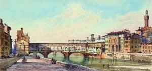 CAVELLI Giulio 1800-1800,Florenz - Blick auf den Ponte Vecchio.,Neumeister DE 2003-09-24