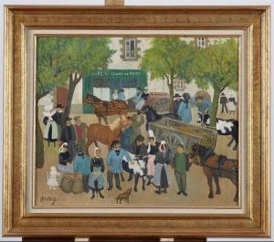 CAVENG Jean 1905-1993,Le Marché aux bestiaux,Adjug'art FR 2020-11-29