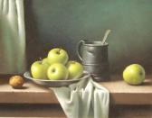 CAWTHORNE Christopher 1900-1900,A still life with apples and a pewter,Fieldings Auctioneers Limited 2016-05-21