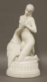 CAWTHRA Joseph Herman 1886-1957,Leda and the Swan, marble,1953,Sworders GB 2016-02-02