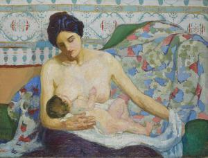 Cayetano Donnis 1888-1956,La Maternité,Christie's GB 2018-06-20
