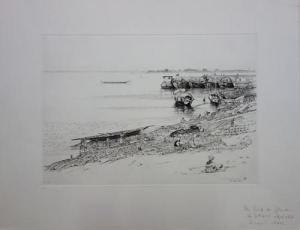 CAYO Francois Daniel 1947,Au bord du fleuve,Sadde FR 2019-01-29