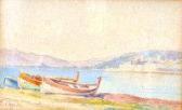 CAZELLY E,Boats by a Lake,Shapes Auctioneers & Valuers GB 2013-10-05
