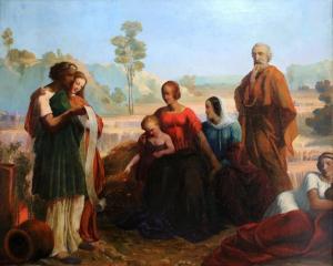 CAZES Romain 1810-1881,Ruth et Booz, ancetres du christ,Osenat FR 2024-04-07