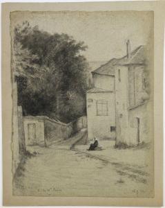 CAZIN Jean Charles 1841-1901,Rue du Mont Cenis,1872,Art Valorem FR 2024-03-21