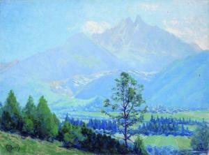 CEBOUL CHARLES,Les Bois à Chamonix, les Drus,1930,Blanchet FR 2010-11-03