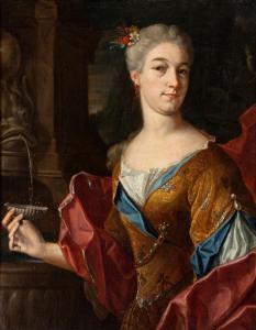 CECCARINI Sebastiano 1702-1783,Gentildonna alla fontana con orecchini di rubino,Bertolami Fine Arts 2023-11-23