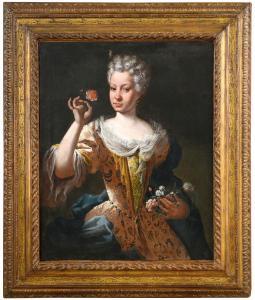 CECCARINI Sebastiano 1702-1783,Ritratto di gentildonna con fiori,Meeting Art IT 2023-11-11
