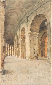 CECCHI Adriano 1850-1936,Scorcio del porticato interno del Colosseo,Bertolami Fine Arts 2024-04-18