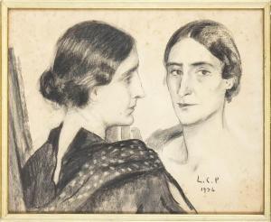 CECCHI PIERACCINI Leonetta 1882-1977,Doppio ritratto della madre di Titina,1936,Bertolami Fine Arts 2023-06-23