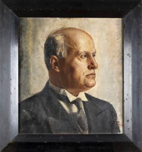 CECCHI PIERACCINI Leonetta,Ritratto di Benito Mussolini,1935,Bertolami Fine Arts 2023-04-13