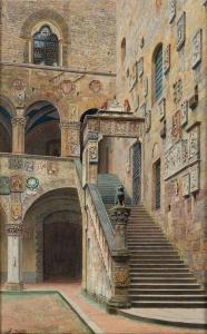 CECCHI Sergio 1921-1986,Cortile del Bargello, Firenze,Rosebery's GB 2022-03-22