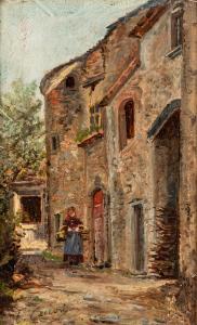 CECCONI Eugenio 1842-1903,Borgo toscano,Finarte IT 2024-03-27