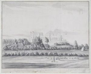 CECIL Margaret,An east prospect of Windsor Castle take from Datch,1739,Woolley & Wallis 2011-09-28