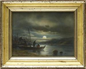 CEDERGREN Per Wilhelm 1823-1896,Nattlig fångst.,Uppsala Auction SE 2015-09-15