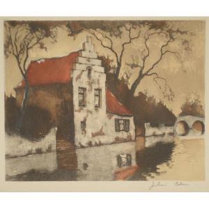 CELOS Julien 1884-1953,Canal scene,Ripley Auctions US 2011-05-14