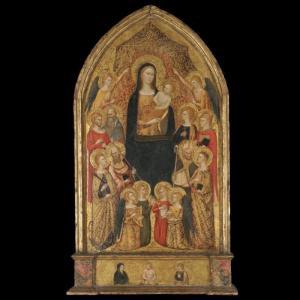 CENNI DI FRANCESCO DI SER CENNI 1369-1415,the madonna and child enthroned with eight sain,Sotheby's 2006-12-06