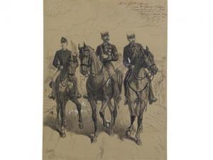 CENNI Quinto 1845-1917,Soldati a cavallo in uniforme italiane della secon,1917,Sesart's 2015-01-12