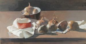 CERF Ywan 1883-1963,Nature morte aux oignons,1928,Ruellan FR 2023-07-01