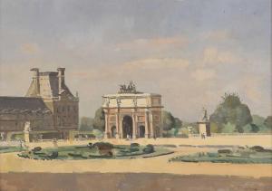 CERIA Edmond 1884-1955,The Tuileries Gardens, Paris,Sworders GB 2023-08-13