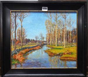 Cermak Augustin 1892,Wooded river scene,Bellmans Fine Art Auctioneers GB 2017-08-01