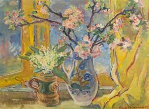 CERMAKOVA Alena 1926,Lilies of the Valley with an Apple Tree,Palais Dorotheum AT 2017-03-11