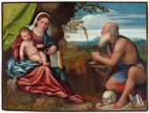 CERNOTTO Stefano 1530-1548,Madonna and Child and Saint Jerome,Palais Dorotheum AT 2016-10-18