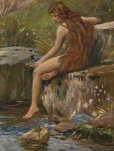 CERNY'Rudolf 1888-1923,A Girl by the Water,1914,Palais Dorotheum AT 2018-05-26