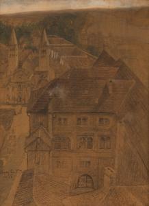 CERNY'Rudolf 1888-1923,Partie z Pražského hradu,1906,Art Consulting CZ 2009-05-17