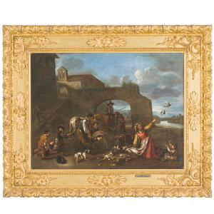 CERQUOZZI Michelangelo 1602-1660,Scena di genere,Wannenes Art Auctions IT 2024-02-06