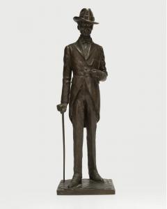 CERRACCHIO Enrico Filiberto 1880-1956,Figure of a standing well-dressed man ,John Moran Auctioneers 2016-07-30