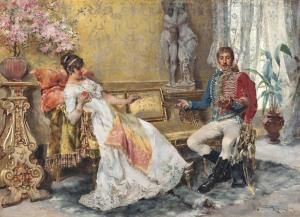 CERVI Giulio 1854-1893,A romantic entanglement,1889,Christie's GB 2013-06-06