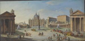 CESARETTI Serafino 1800-1800,Rome, a view of St Peter's,1828,Sotheby's GB 2023-04-05