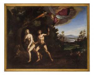 CESARI Bernardino 1571-1622,Cacciata dal Paradiso,1568,Wannenes Art Auctions IT 2019-12-03