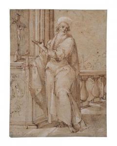 CESARI Bernardino 1571-1622,Saint Paul tenant son épée,Millon & Associés FR 2020-10-30