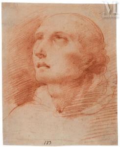 CESARI IL CAVALIER D'ARPINO Giuseppe 1568-1640,Étude de saint regardant vers le h,Millon & Associés 2024-03-21