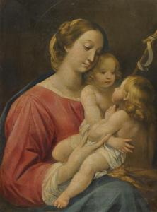 CESARI IL CAVALIER D'ARPINO Giuseppe 1568-1640,THE MADONNA AND CHILD WITH THE INFANT SAIN,Sotheby's 2012-07-04
