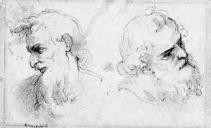 CESARI IL CAVALIER D'ARPINO Giuseppe 1568-1640,Two heads of Apostles,Christie's GB 2000-12-15