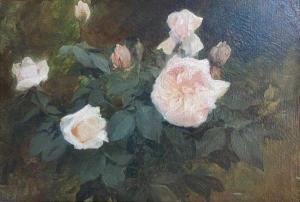 CESBRON Achille Théodore 1849-1915,Jetée de roses,Pescheteau-Badin FR 2022-04-13