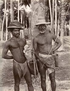CEYLON,Two fishermen, possibly by Skeen, 1880s,Sotheby's GB 2007-10-26