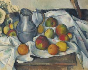 CEZANNE Paul 1839-1906,Bouilloire et fruits,1888-1890,Christie's GB 2019-05-13