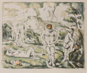 CEZANNE Paul 1839-1906,Les Baigneurs,1896,Ader FR 2024-04-03