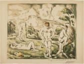 CEZANNE Paul 1839-1906,Les Baigneuses (grande planche),1896-1898,Sotheby's GB 2022-10-28