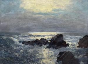 CHABANIAN Arsene 1864-1949,Rocky Coastal scene by Moonlight,David Duggleby Limited GB 2023-12-08